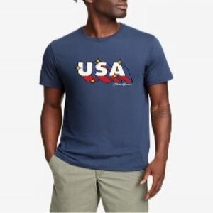 Eddie Bauer Short-sleeved USA 🇺🇸 Graphic Tee #1008